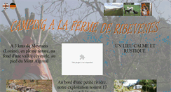Desktop Screenshot of campingalaferme-meyrueis.com